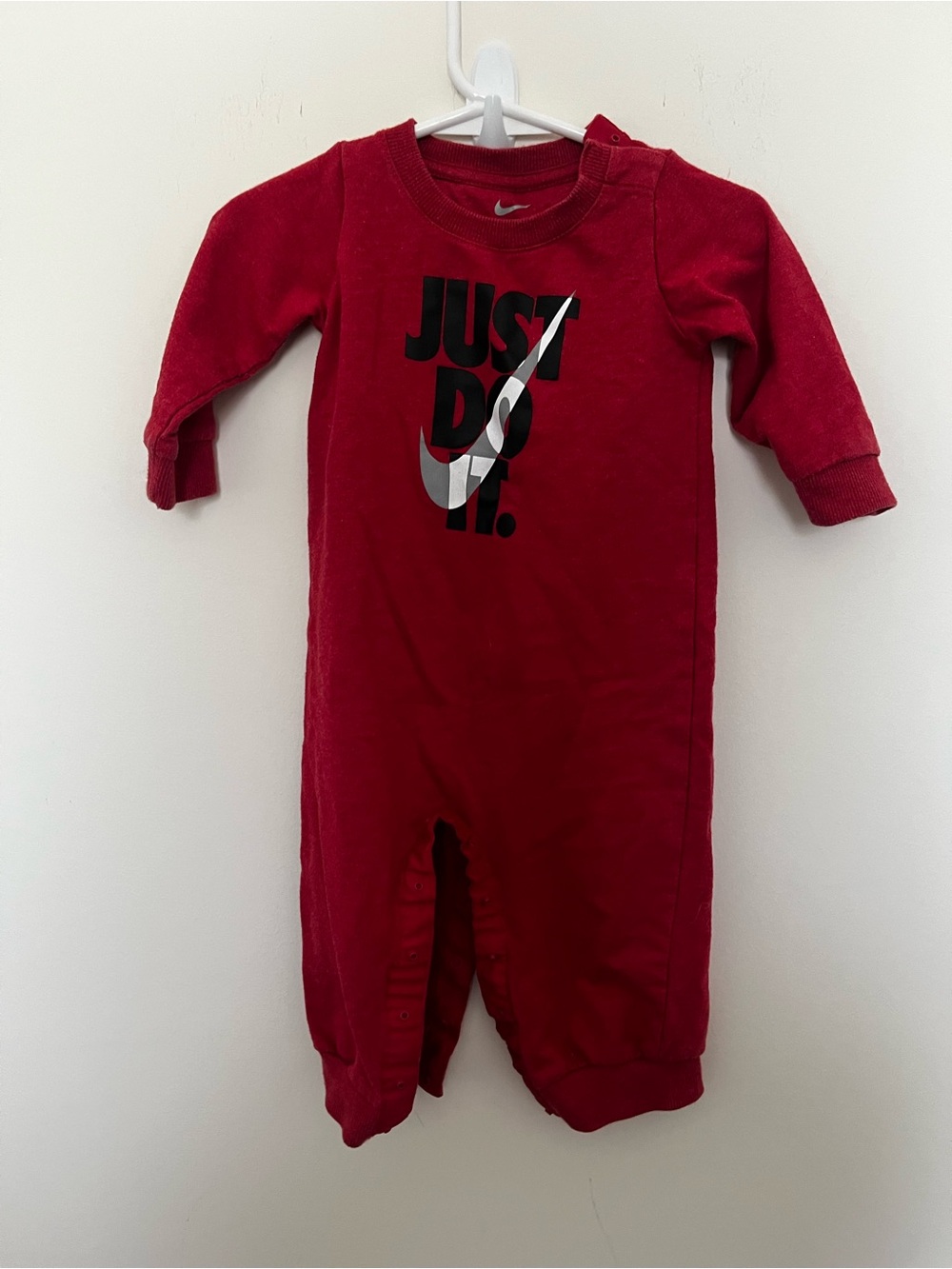 Nike Red 'Just Do It.' Infant One-Piece